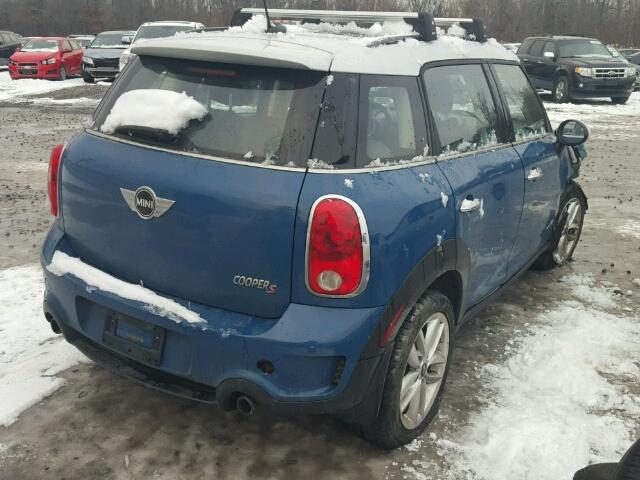 WMWZC5C54BWL54314 - 2011 MINI COOPER S C BLUE photo 4