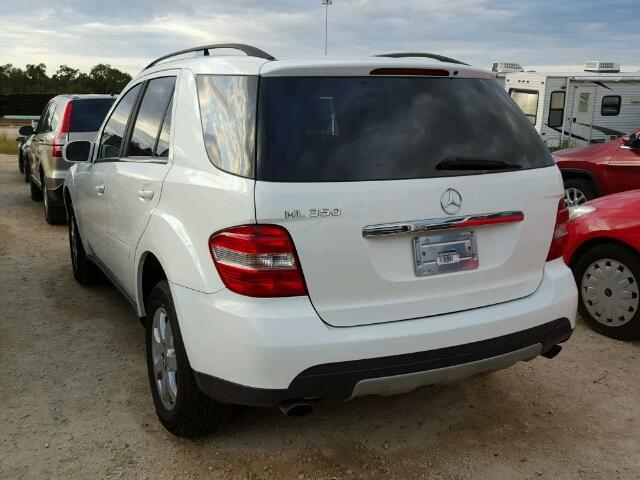 4JGBB86E47A211870 - 2007 MERCEDES-BENZ ML WHITE photo 3