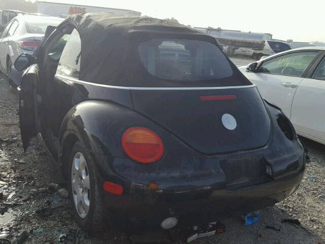 3VWCK21Y63M307999 - 2003 VOLKSWAGEN NEW BEETLE 黑色 照片 3