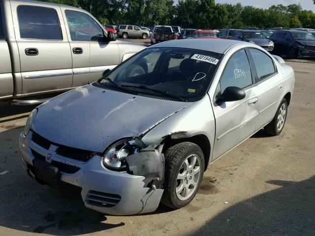 1B3ES56C55D277842 - 2005 DODGE NEON SXT SILVER photo 2