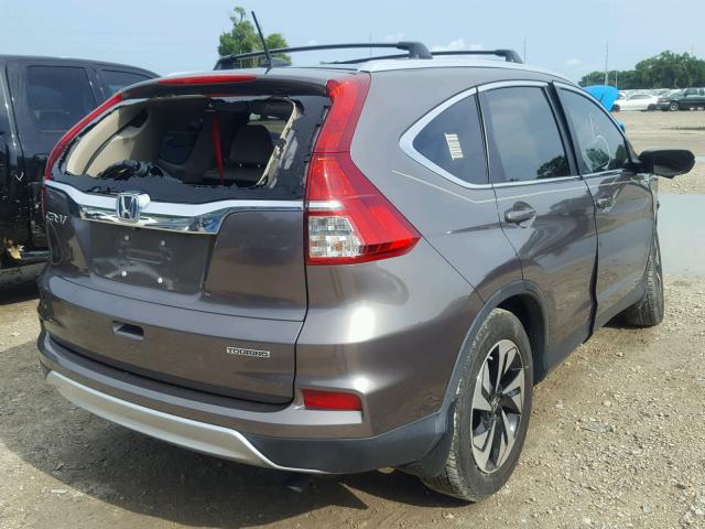 5J6RM3H90FL009167 - 2015 HONDA CR-V TOURI CHARCOAL photo 4