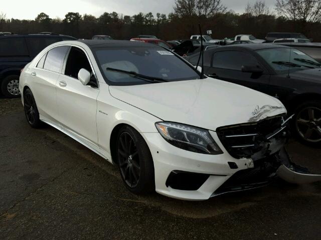 WDDUG7JBXFA190288 - 2015 MERCEDES-BENZ S 63 AMG WHITE photo 1