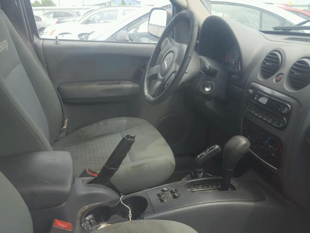 1J4GL38K65W644243 - 2005 JEEP LIBERTY RE MAROON photo 5