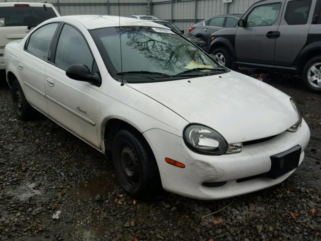 1P3ES46C5YD517615 - 2000 PLYMOUTH NEON BASE WHITE photo 1