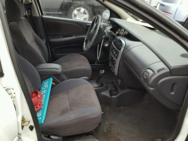 1P3ES46C5YD517615 - 2000 PLYMOUTH NEON BASE WHITE photo 5