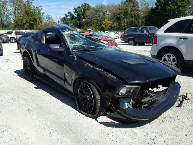 1ZVHT82H775204011 - 2007 FORD MUSTANG GT BLACK photo 1