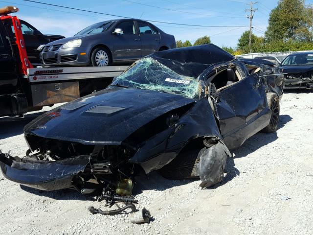 1ZVHT82H775204011 - 2007 FORD MUSTANG GT BLACK photo 2