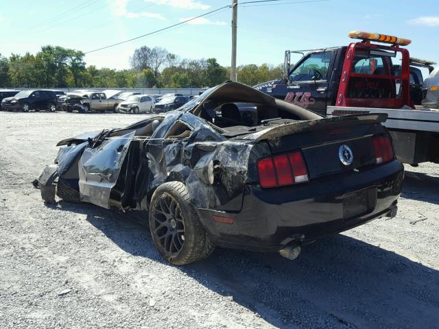 1ZVHT82H775204011 - 2007 FORD MUSTANG GT BLACK photo 3