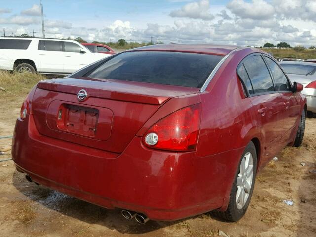 1N4BA41E95C848574 - 2005 NISSAN MAXIMA SE BURGUNDY photo 4