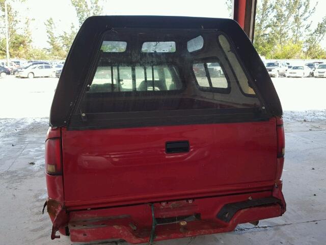 1GCCS19W3SK179145 - 1995 CHEVROLET S TRUCK S1 RED photo 6