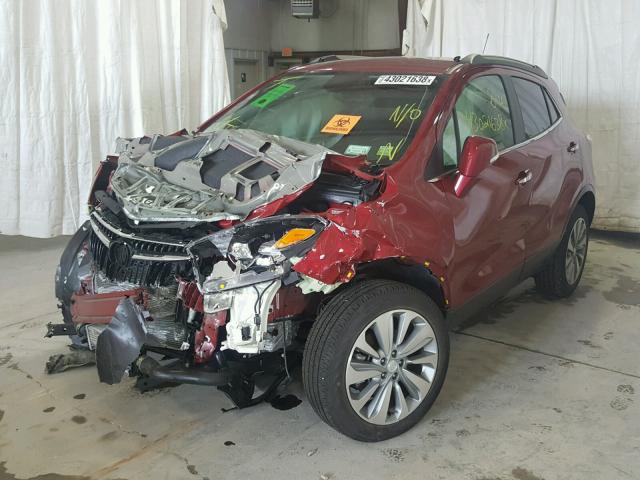 KL4CJESB9JB555034 - 2018 BUICK ENCORE PRE RED photo 2