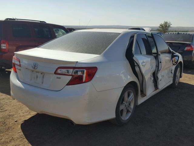 4T1BF1FK5EU869470 - 2014 TOYOTA CAMRY L WHITE photo 4