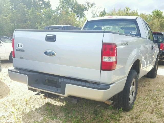 1FTRF12277NA39322 - 2007 FORD F150 SILVER photo 4