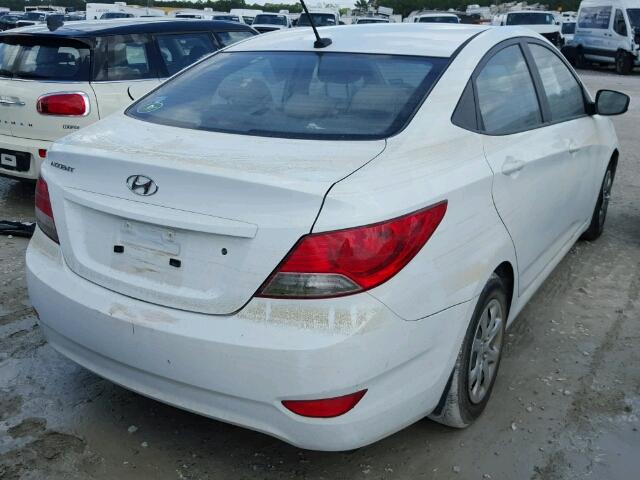 KMHCT4AE8CU252299 - 2012 HYUNDAI ACCENT GLS WHITE photo 4