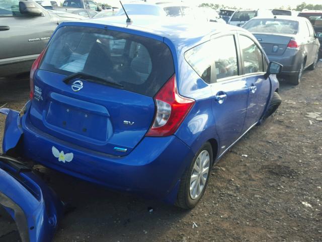 3N1CE2CP6FL363579 - 2015 NISSAN VERSA NOTE BLUE photo 4