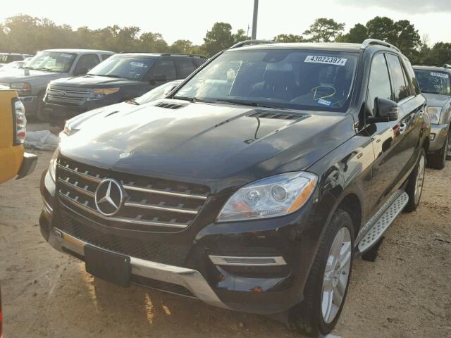 4JGDA5HB2FA550235 - 2015 MERCEDES-BENZ ML BLACK photo 2