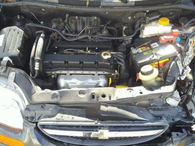KL1TD66646B665696 - 2006 CHEVROLET AVEO BASE Czarny zdjęcie 7