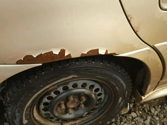 1G2NE52TX1C215448 - 2001 PONTIAC GRAND AM S ოქროსფერი ფოტო 10