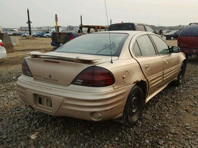 1G2NE52TX1C215448 - 2001 PONTIAC GRAND AM S ოქროსფერი ფოტო 4
