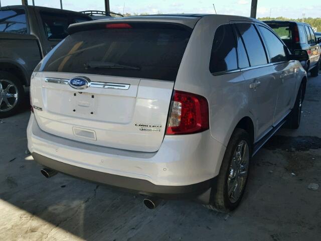 2FMDK3K92CBA66749 - 2012 FORD EDGE LIMIT WHITE photo 4