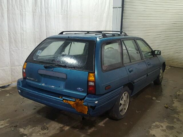 1FASP15JXSW263954 - 1995 FORD ESCORT LX BLUE photo 4