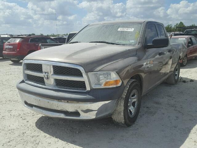 1D7RB1GT9AS238514 - 2010 DODGE RAM 1500 GRAY photo 2