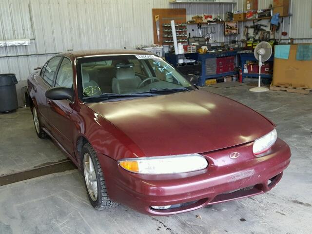 1G3NL52E42C302461 - 2002 OLDSMOBILE ALERO GL MAROON photo 1