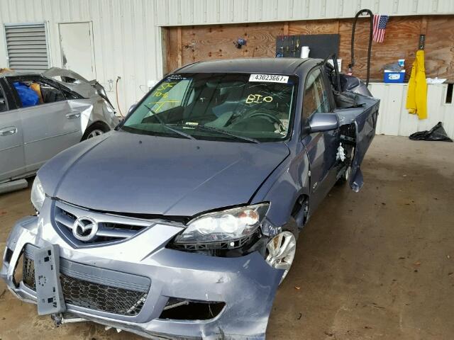 JM1BK323981804640 - 2008 MAZDA 3 GRAY photo 2