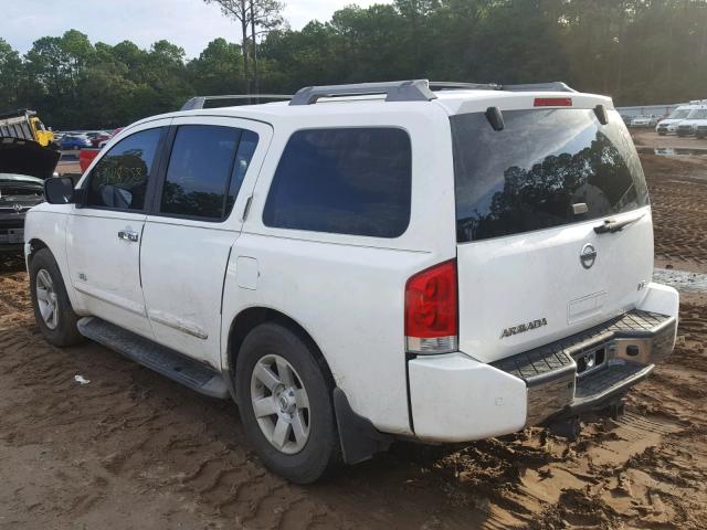 5N1AA08A25N704964 - 2005 NISSAN ARMADA SE WHITE photo 3