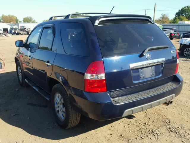 2HNYD18823H511257 - 2003 ACURA MDX TOURIN BLUE photo 3