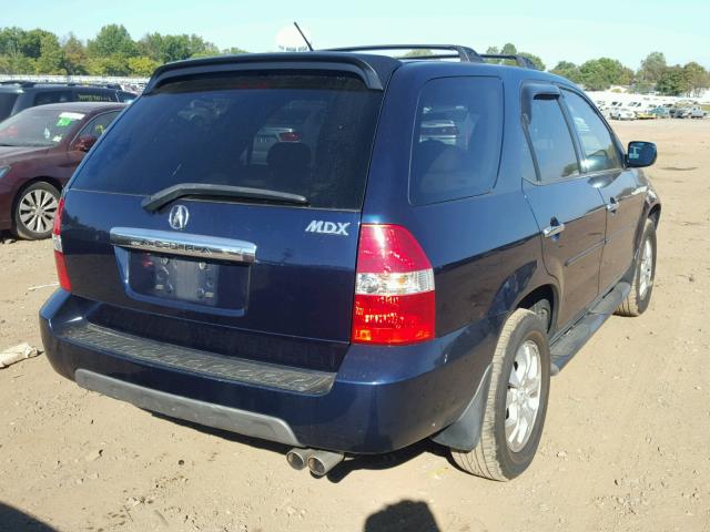 2HNYD18823H511257 - 2003 ACURA MDX TOURIN BLUE photo 4