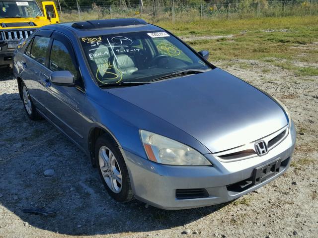 1HGCM56837A023838 - 2007 HONDA ACCORD EX BLUE photo 1