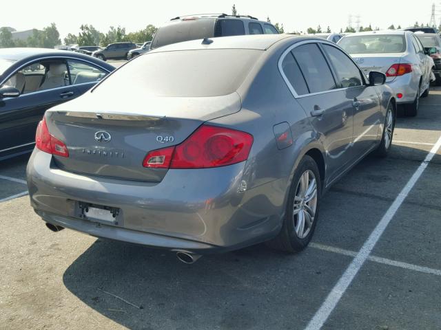 JN1CV6AP4FM500969 - 2015 INFINITI Q40 GRAY photo 4