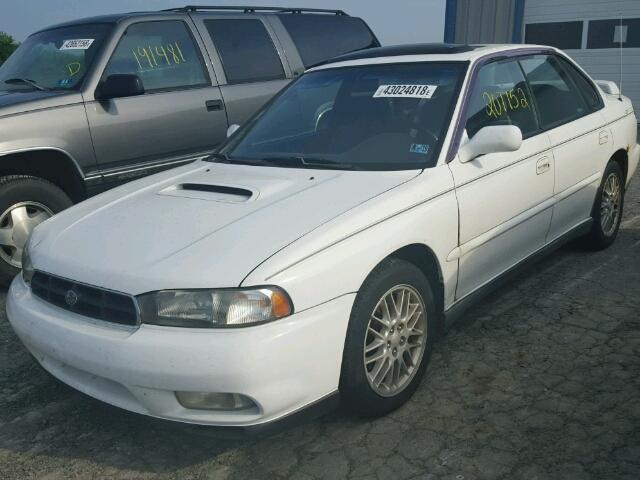 4S3BD6751V7209098 - 1997 SUBARU LEGACY GT WHITE photo 2