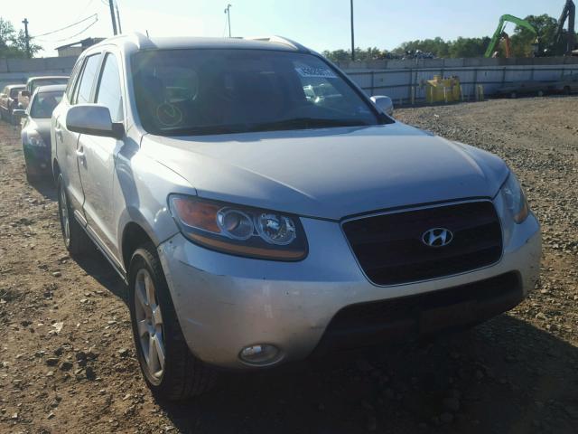 5NMSH13E28H203286 - 2008 HYUNDAI SANTA FE S SILVER photo 1