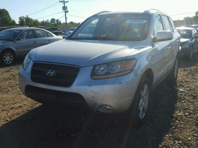 5NMSH13E28H203286 - 2008 HYUNDAI SANTA FE S SILVER photo 2