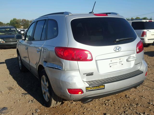 5NMSH13E28H203286 - 2008 HYUNDAI SANTA FE S SILVER photo 3