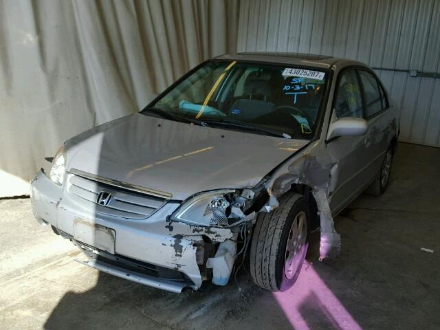 1HGES26763L035663 - 2003 HONDA CIVIC SILVER photo 2