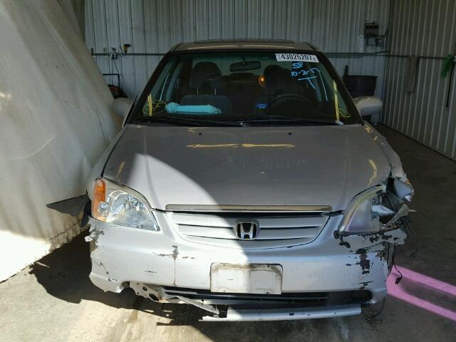 1HGES26763L035663 - 2003 HONDA CIVIC SILVER photo 9