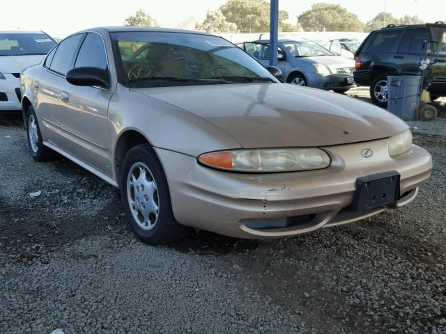 1G3NL52F52C282990 - 2002 OLDSMOBILE ALERO GL GOLD photo 1