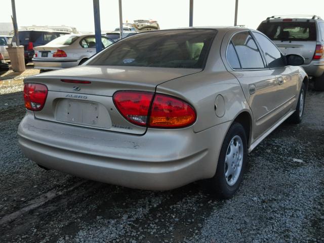 1G3NL52F52C282990 - 2002 OLDSMOBILE ALERO GL GOLD photo 4