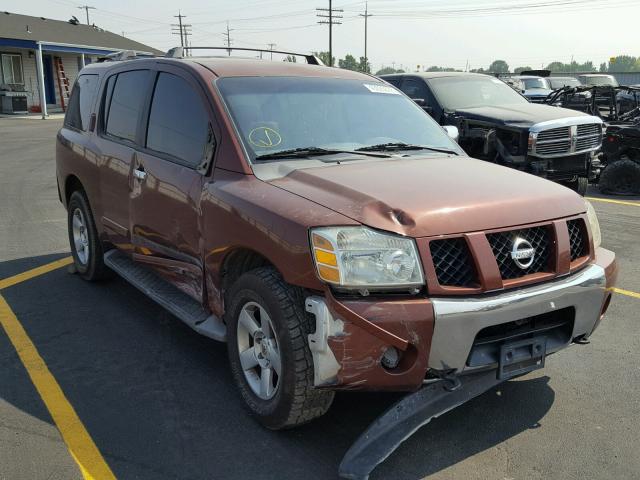 5N1AA08B34N708092 - 2004 NISSAN ARMADA SE BROWN photo 1