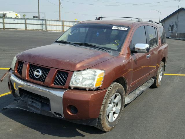 5N1AA08B34N708092 - 2004 NISSAN ARMADA SE BROWN photo 2