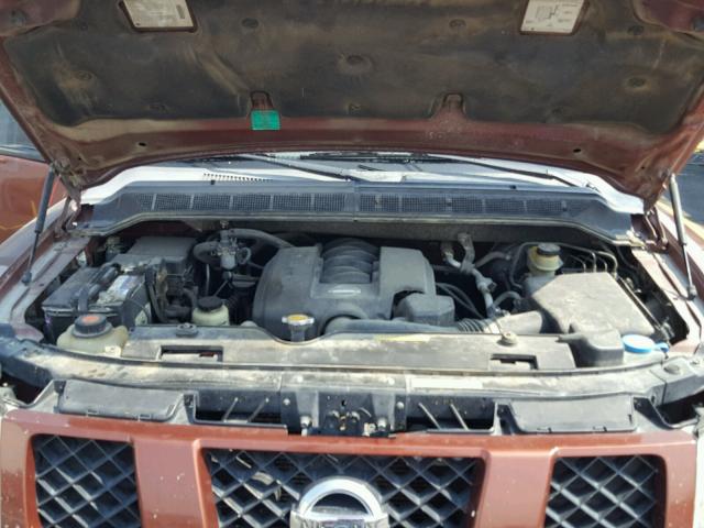 5N1AA08B34N708092 - 2004 NISSAN ARMADA SE BROWN photo 7