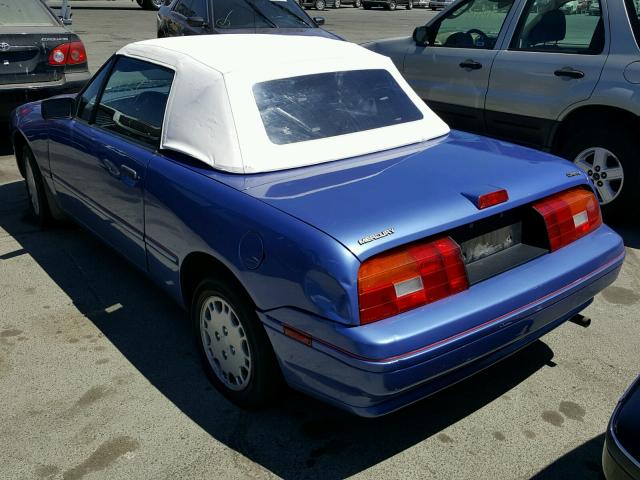 6MPCT01Z9P8647373 - 1993 MERCURY CAPRI BLUE photo 3