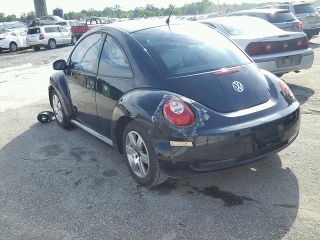 3VWPW31C77M501978 - 2007 VOLKSWAGEN NEW BEETLE შავი ფოტო 3