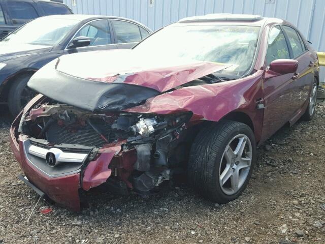 19UUA66216A010955 - 2006 ACURA 3.2TL BURGUNDY photo 2