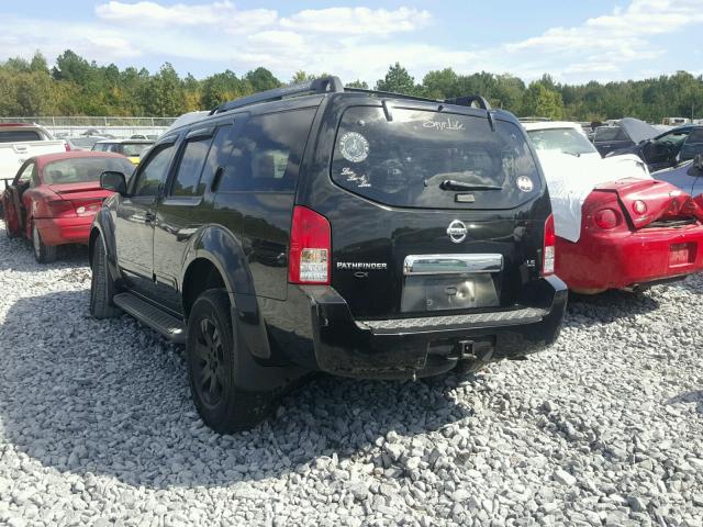 5N1AR18U06C618865 - 2006 NISSAN PATHFINDER BLACK photo 3