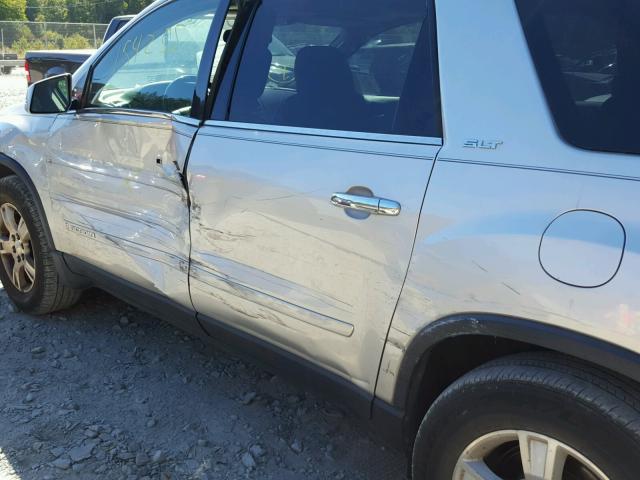 1GKER23767J165477 - 2007 GMC ACADIA SLT ვერცხლისფერი ფოტო 10