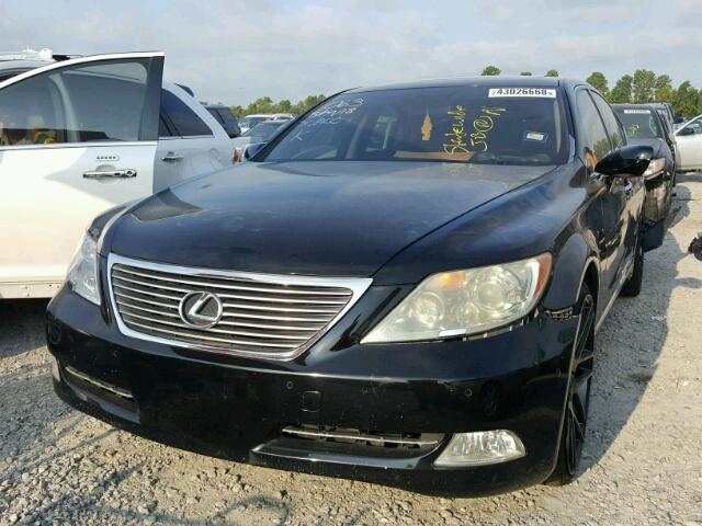 JTHBL46F285063262 - 2008 LEXUS LS 460 BLACK photo 2